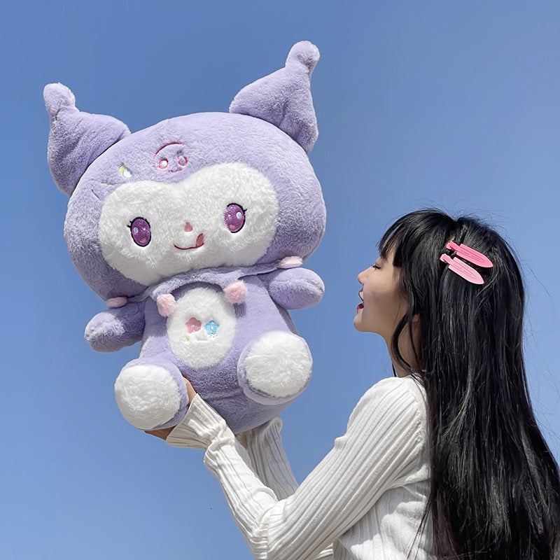 Cute purple plush toy for girls