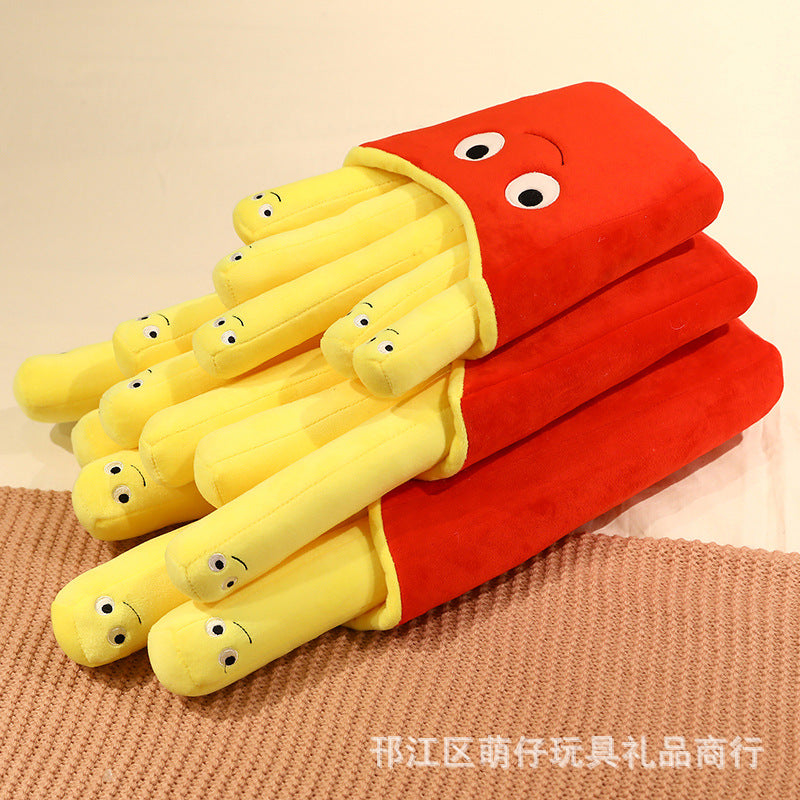 CHIPS Plush Doll, Cartoon Simulation Pizza French Fries Design Sofa Pillow