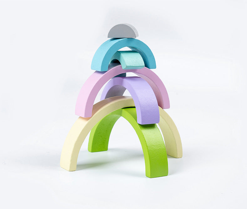 Enlightening blocks educational children's rainbow blocks toys