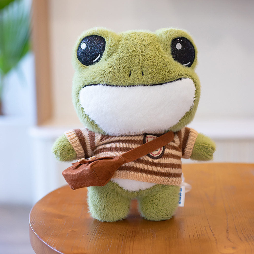 Cute Frog Plush Stuffed Animal Pillow Toy